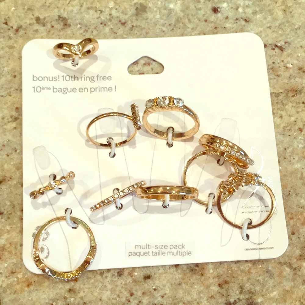 A pack of 10 rings!